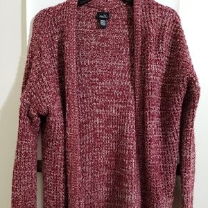 Rue 21 Red/Maroon Knit Cardigan - Medium
